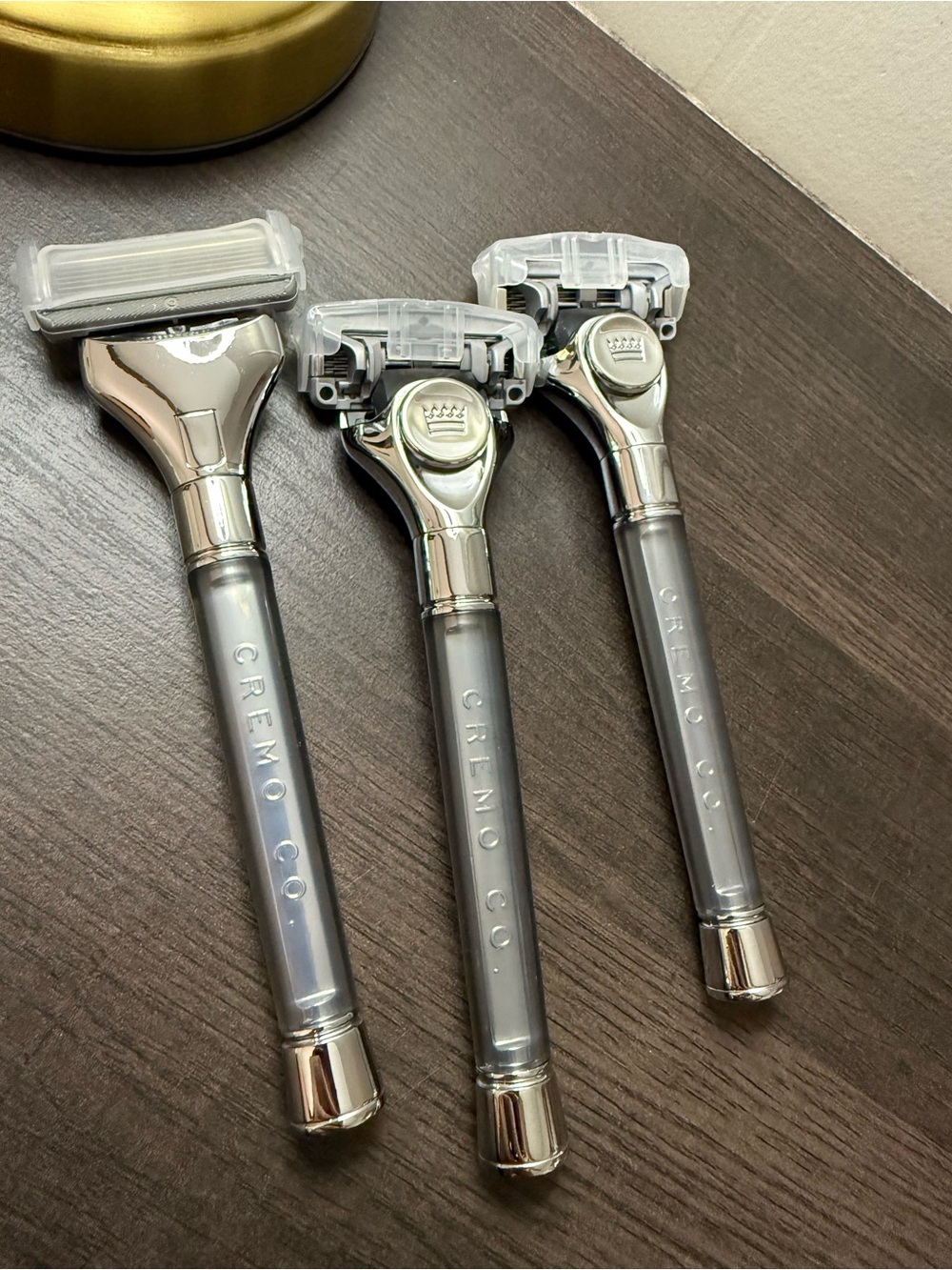 Cremo Men's Razor - Silver Handle (3-Pack)